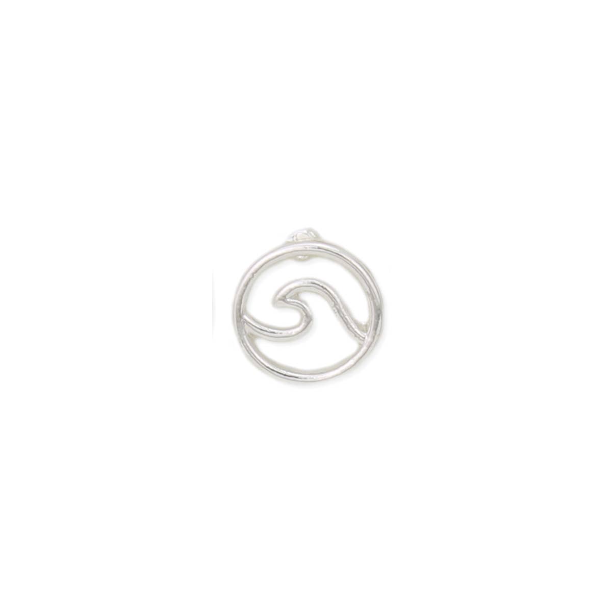 The Wave Fine Art Silver Post Earrings