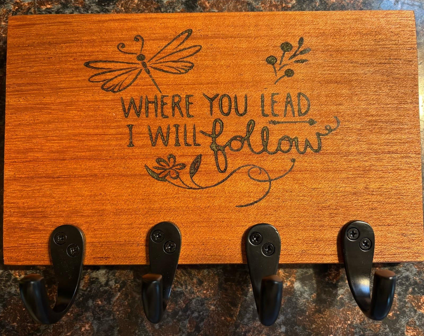 Where You Lead Key Holder – Gilmore Girls Inspired
