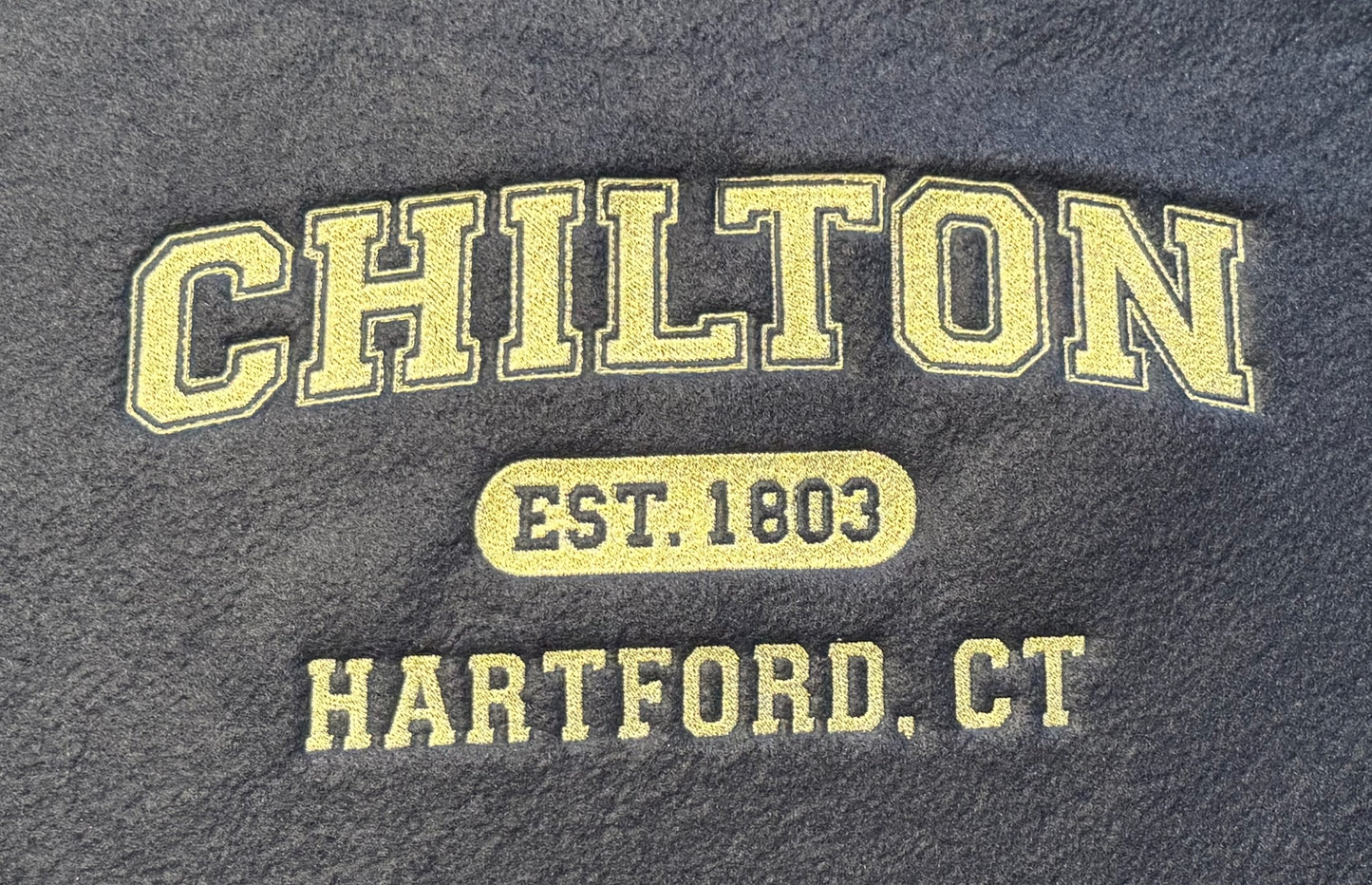 Fleece Tied Blanket with Chilton Quote