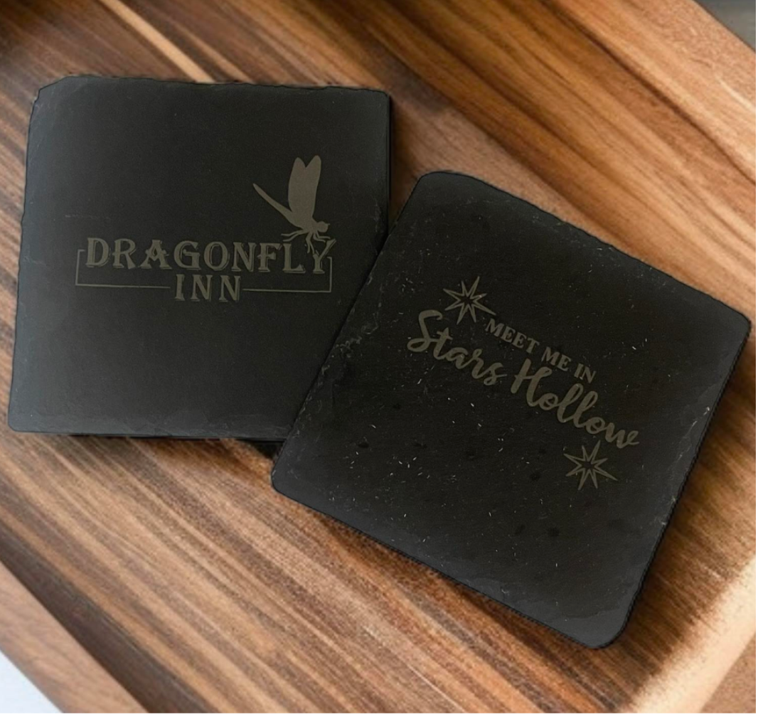 Where You Lead, I Will Follow Slate Coasters