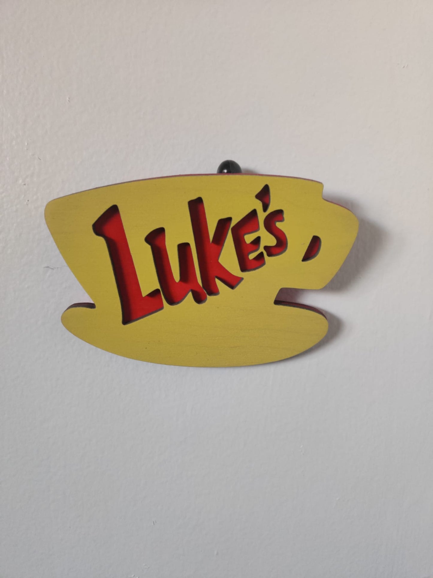 Luke’s Diner Wooden Sign – 12” Gilmore Girls Inspired Wall Décor