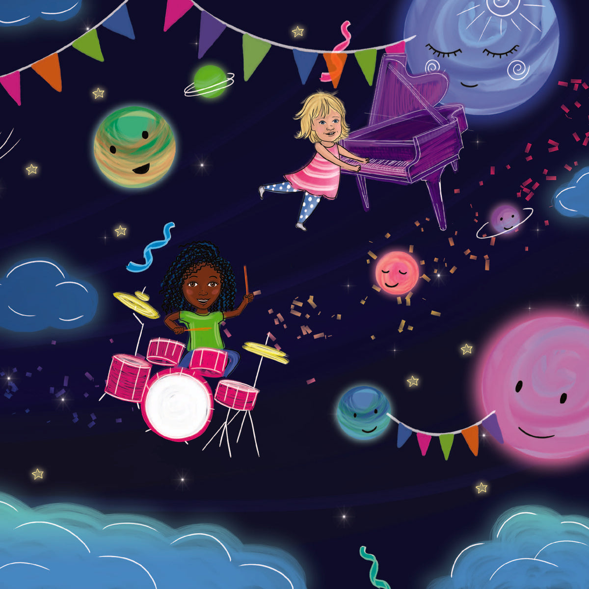 Party in the Sky: A Creative and Rhythmic Bedtime Book by Emily Gervasio
