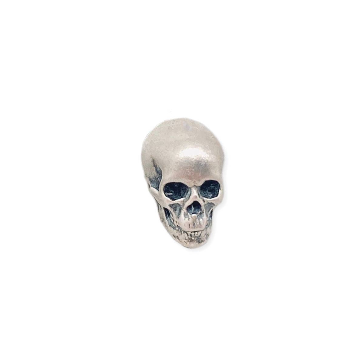Silver Skull Fine Art Post Earrings