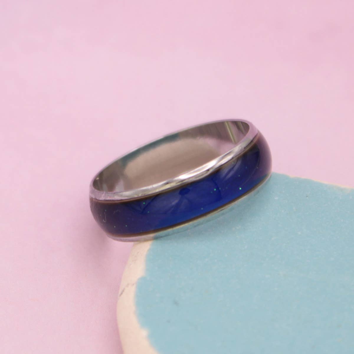 Silver Band Mood Ring