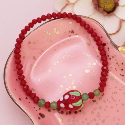 Berry Sweet Strawberry Stretch Bracelet