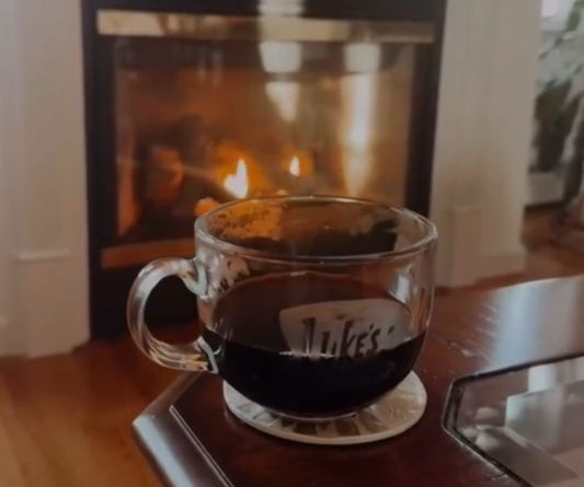Luke’s Diner Etched Glass Coffee Mug – Gilmore Girls Inspired