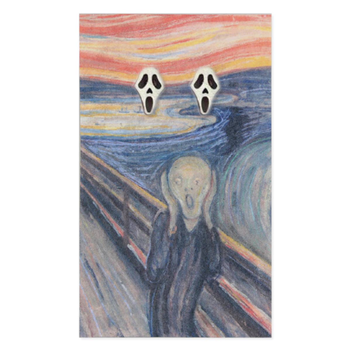 The Scream Fine Art Post Earrings
