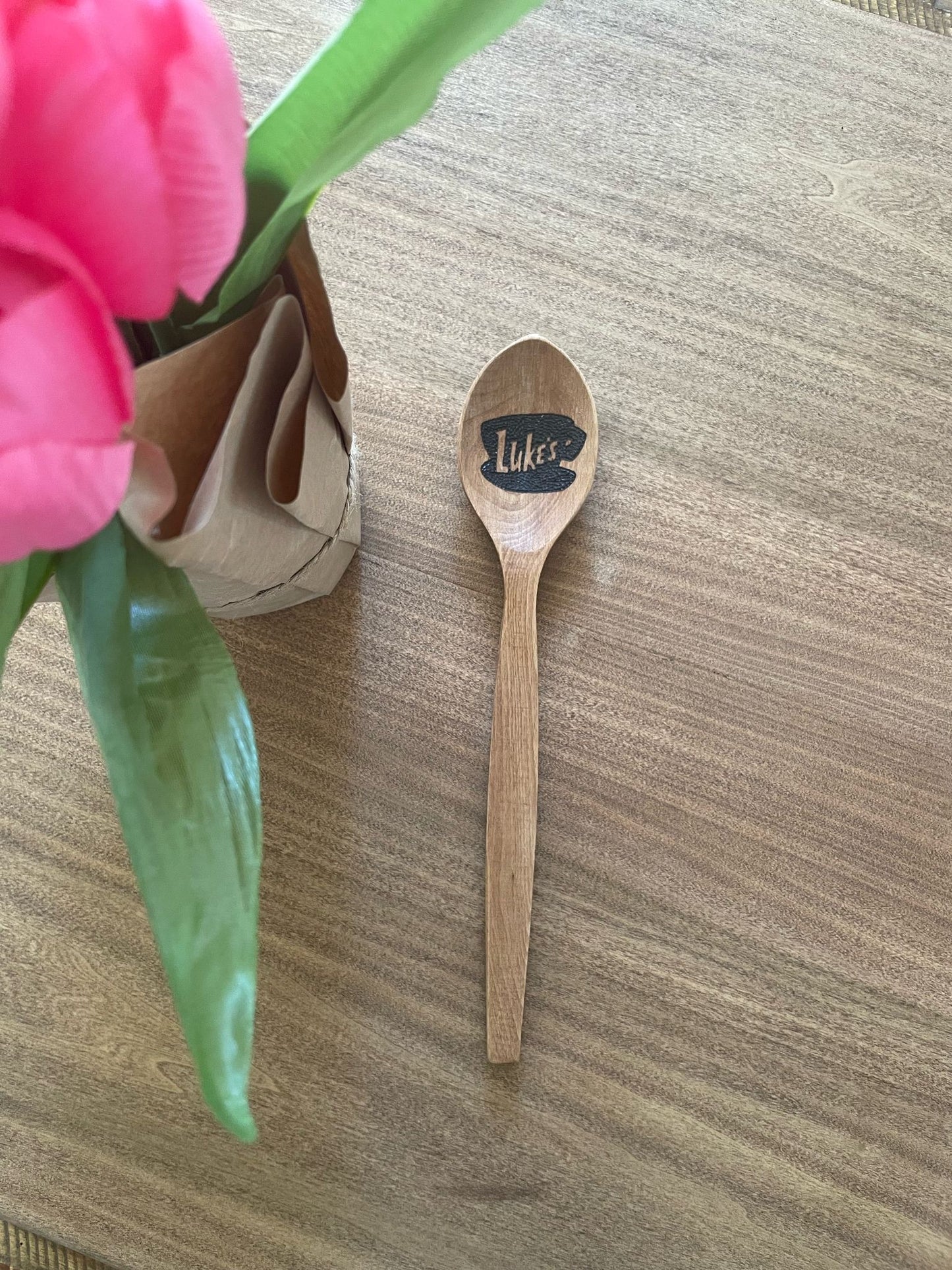 Hand-Burned 12” Wooden Spoons – Unique Kitchen Utensils with Artisan Designs