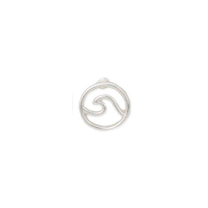 The Wave Fine Art Silver Post Earrings