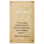 Literary Quotes Gold Daisy Post Earrings