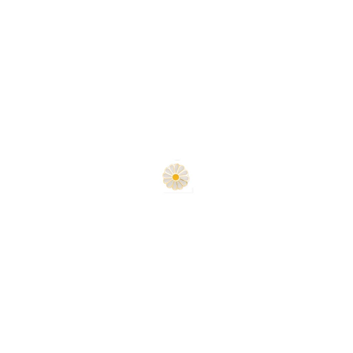 Literary Quotes Gold Daisy Post Earrings