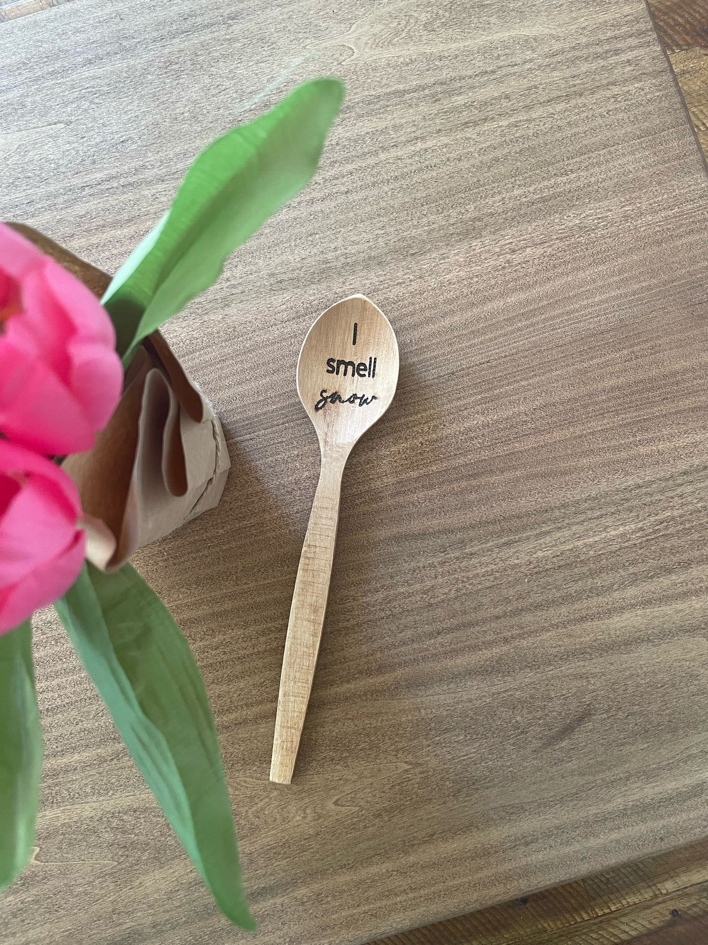 Hand-Burned 12” Wooden Spoons – Unique Kitchen Utensils with Artisan Designs