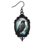 Dark Moods Black Raven Vintage Earrings