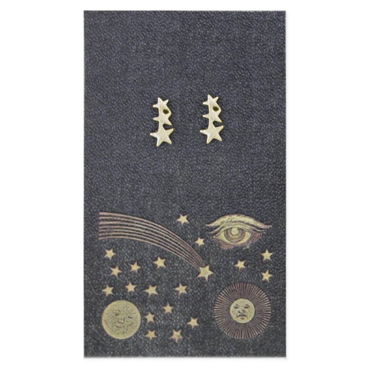 Book Lovers Stars Post Earrings
