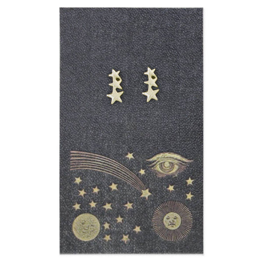 Book Lovers Stars Post Earrings