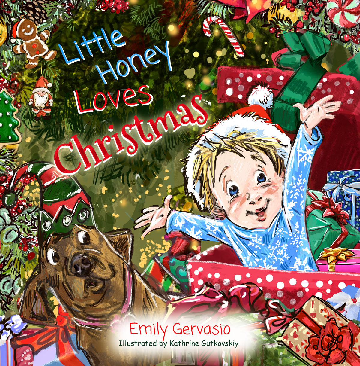 Little Honey Loves Christmas: A Sweet Holiday Story About Kindness, Giving, and Christmas Joy Children's Book by Emily Gervasio