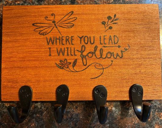Where You Lead Key Holder – Gilmore Girls Inspired