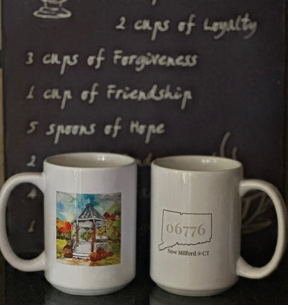 Stars Hollow Gazebo Mug – 15 oz Dishwasher Safe | Art by Kathy Ann Flynn