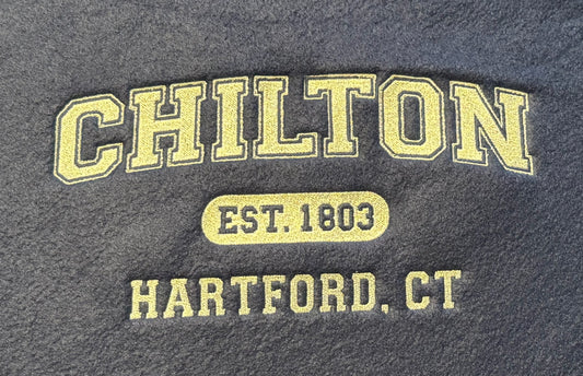 Fleece Tied Blanket with Chilton Quote