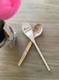 Hand-Burned 12” Wooden Spoons – Unique Kitchen Utensils with Artisan Designs