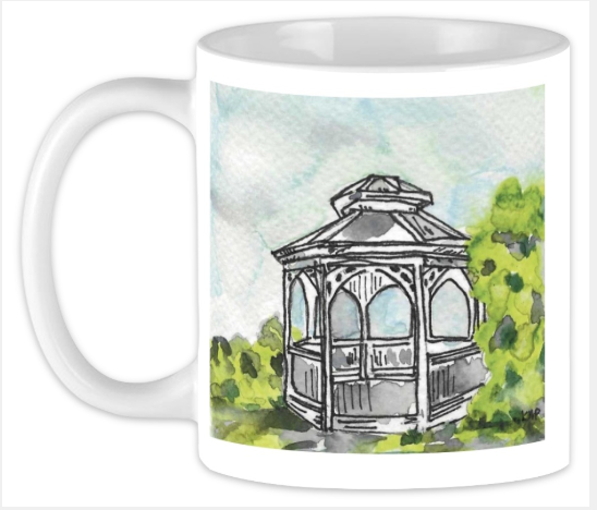 Stars Hollow Gazebo Mug – 15 oz Dishwasher Safe | Art by Kathy Ann Flynn