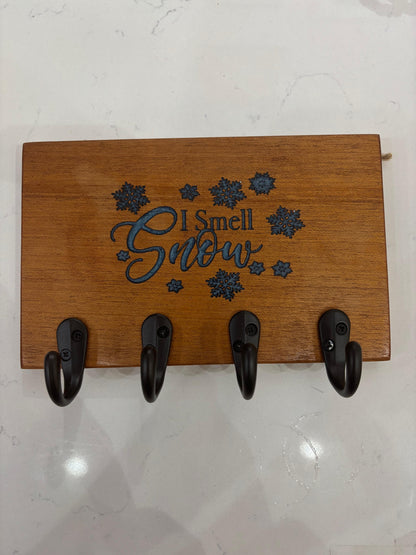 🗝️ Wooden Keyholder – Gilmore Girls Inspired | 8x8" Handmade Wall Décor